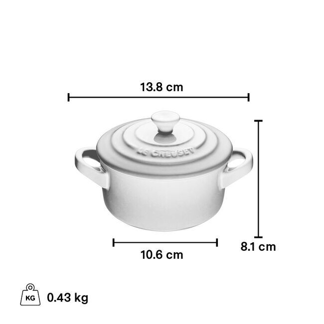Mini Round Cocottes (Set of 4), view 2